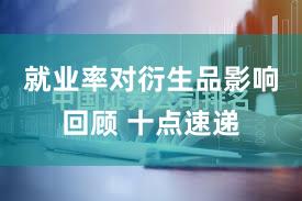 就业率对衍生品影响回顾 十点速递