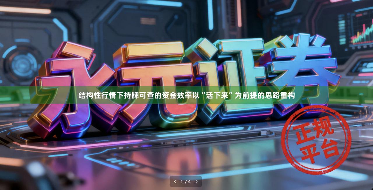 结构性行情下持牌可查的资金效率以“活下来”为前提的思路重构
